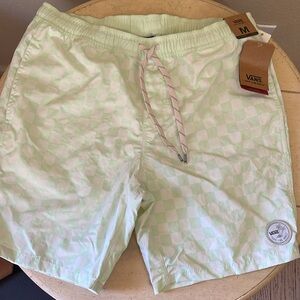 Vans Green Checkered Men’s Boardshorts Trunks
